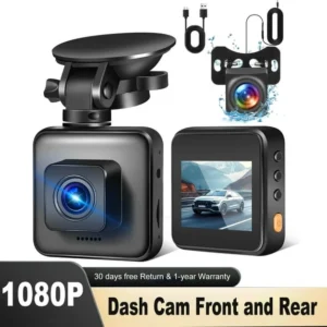 Dual Dash Cam for Cars, 1080P Full HD Dash Camera Front and Rear