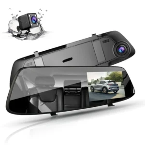 TOGUARD 720P Dual Dash Camera Front and Rearm, 4.3" Full Touch Screen,